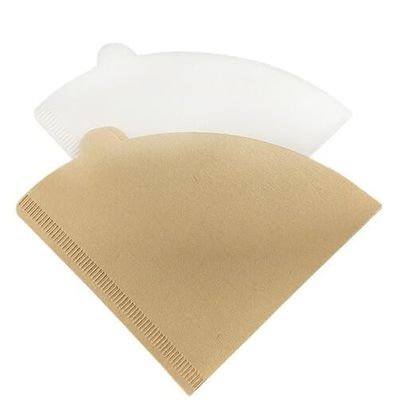 V Shaped Coffee Filter 100 Pack Disposable Cone Paper Filters for Pour Over Brewing with Original Wood Pulp and Tear Resistant Design