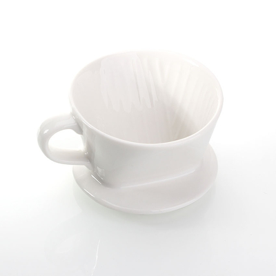 Custom Logo Espresso Ceramic V60 Coffee Dripper Drip Filter Cup Set