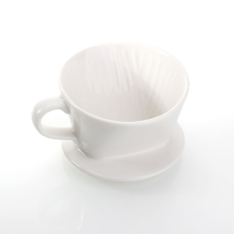 Custom Logo Espresso Ceramic V60 Coffee Dripper Drip Filter Cup Set
