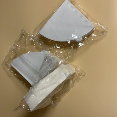 Taille non blanchie 01 de papiers filtre du café V60 pâte de bois naturelle de 100 comptes